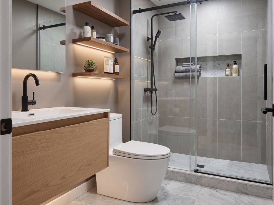 Completed bathroom remodel - East Village