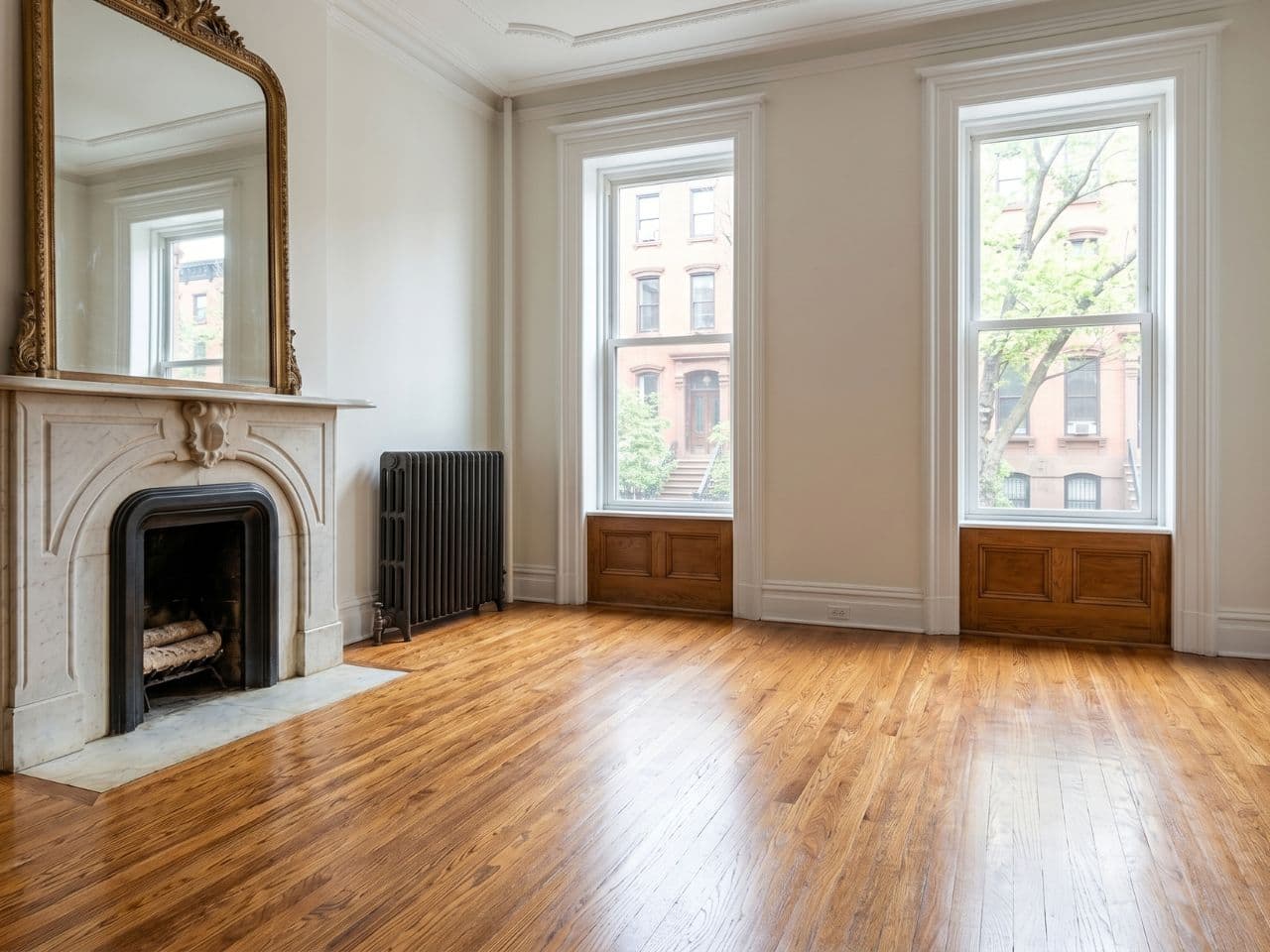 hardwood floor refinishing - completed Manhattan project